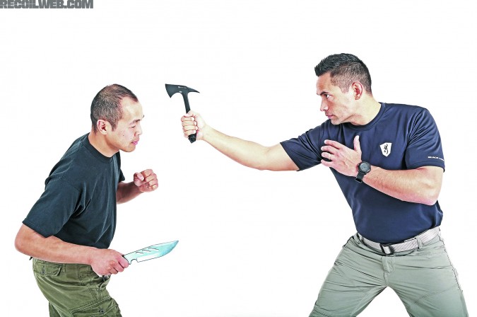 Tomahawk chop: Swinging downward 45 degrees diagonally can deliver one-hit-one-kill damage. 