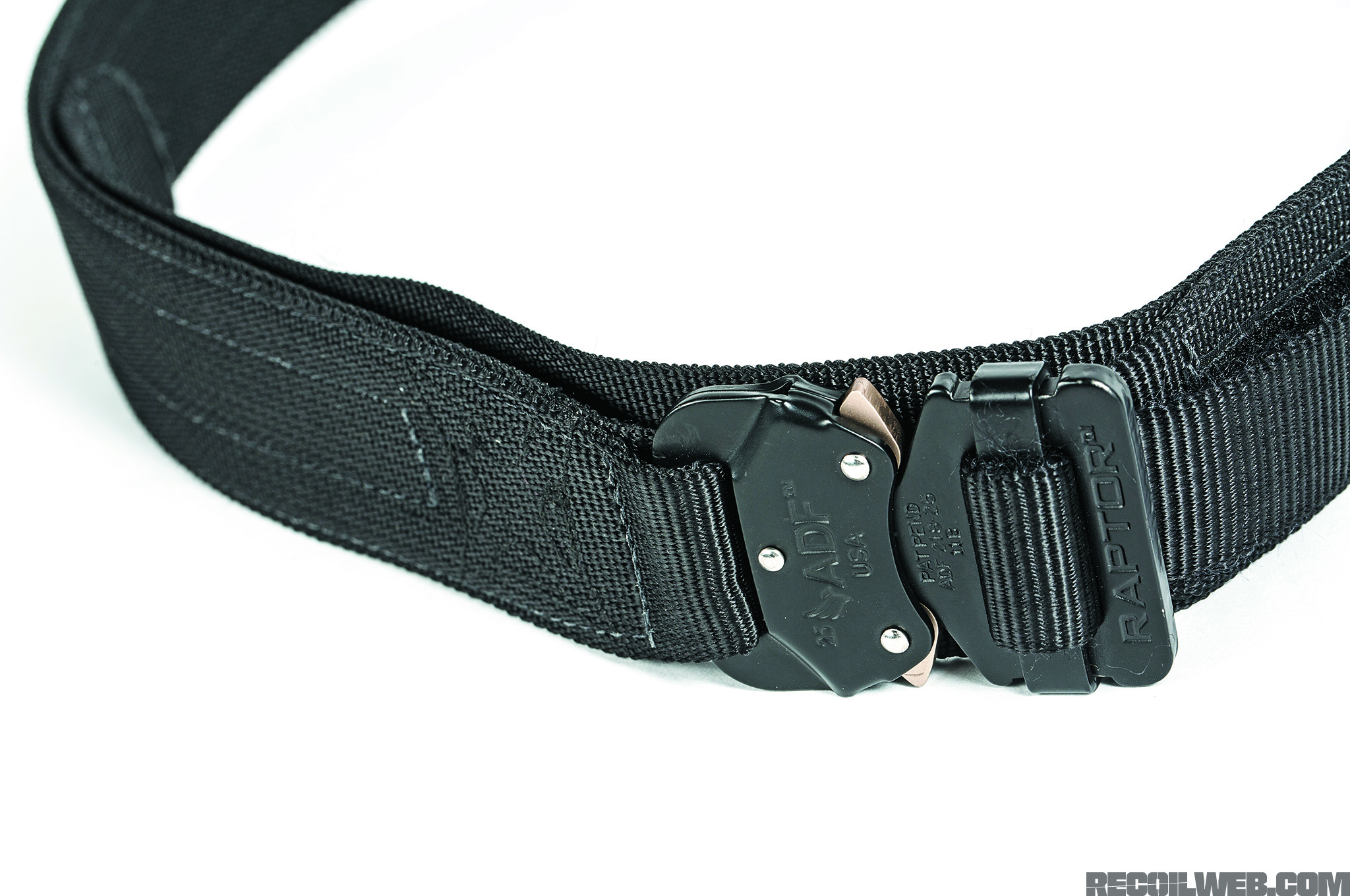 Standard IWB Dual Snap Black Strap Set with Hardware 1-1/2 inch Belt 