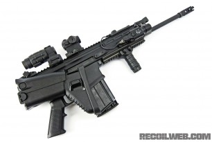 FNH SCAR 17s Folding Stock Side View
