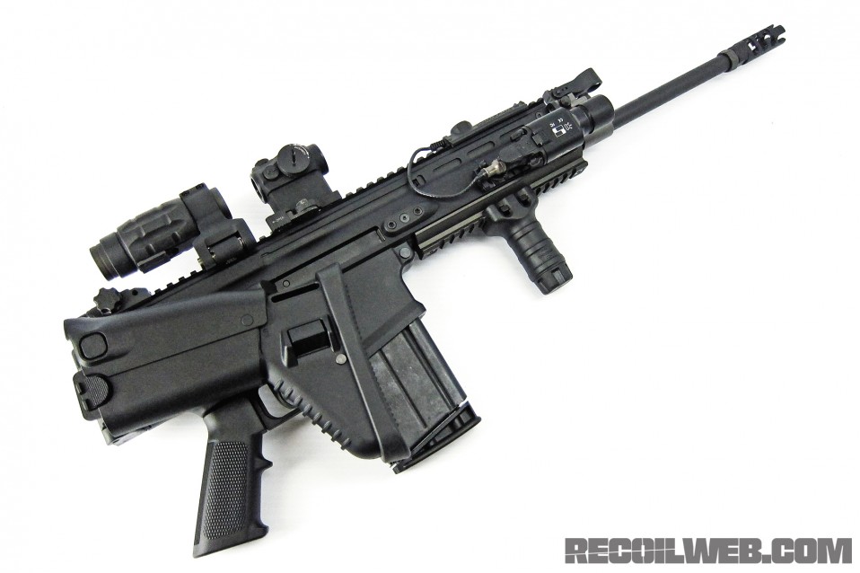 FNH SCAR 17s Folding Stock Side View