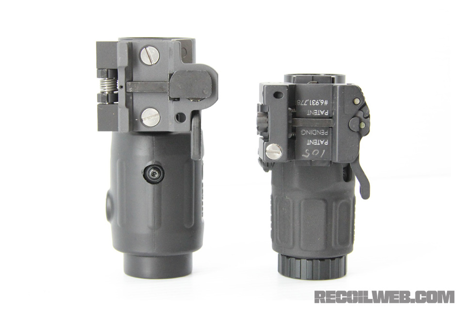 Mounts: EOTech G23 left vs. G33 right