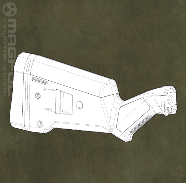 Magpul SGA Stock Drawing