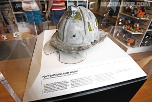 FDNY Helmet on Display