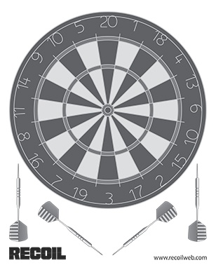 Recoil Darts Target