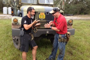 Talking tactics with Costa at Rocky Creek Ranch