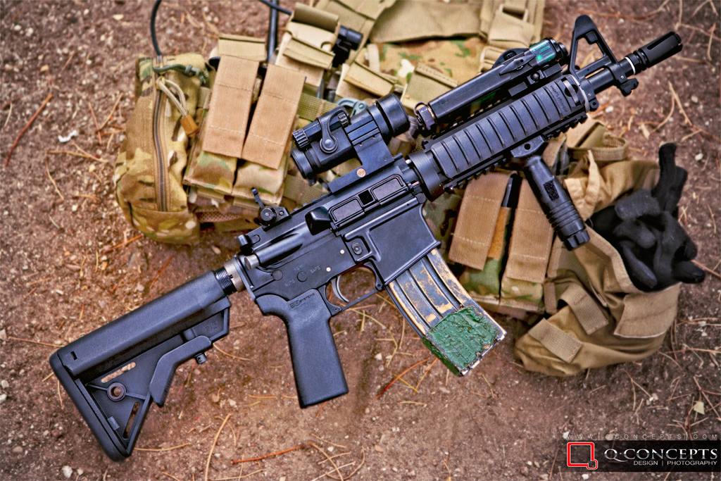 B5 stock on a rifle