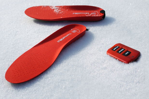 Heated Insoles in the snow