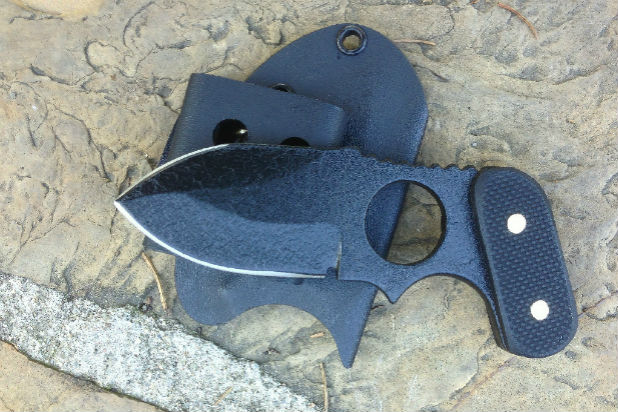 QRT pistol grip spear point textured g10 handles