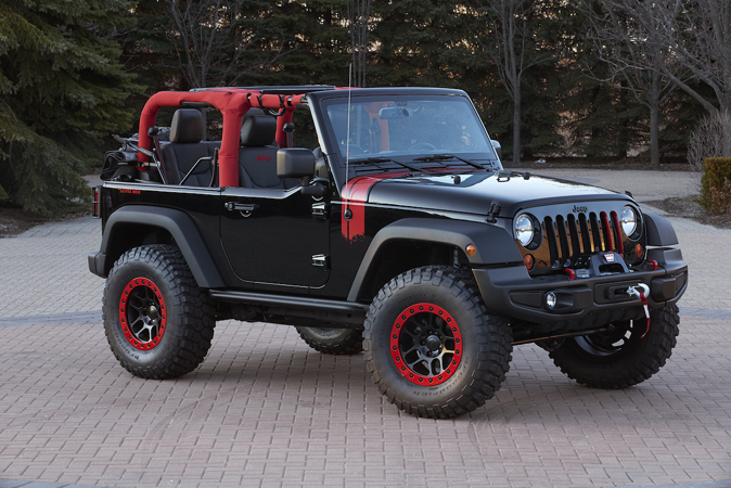 Jeep Wrangler Level Red is one of the six concept vehicles devel