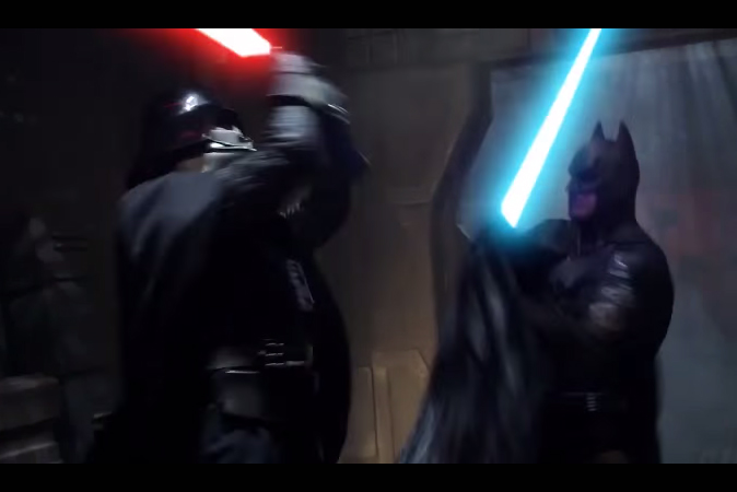 DC and Marvel Heroes vs Darth Vader Star Wars