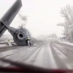 TIE Fighter crashed on icy road