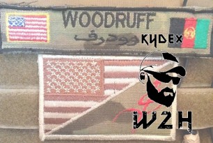 W2H Kydex - nametape - flag