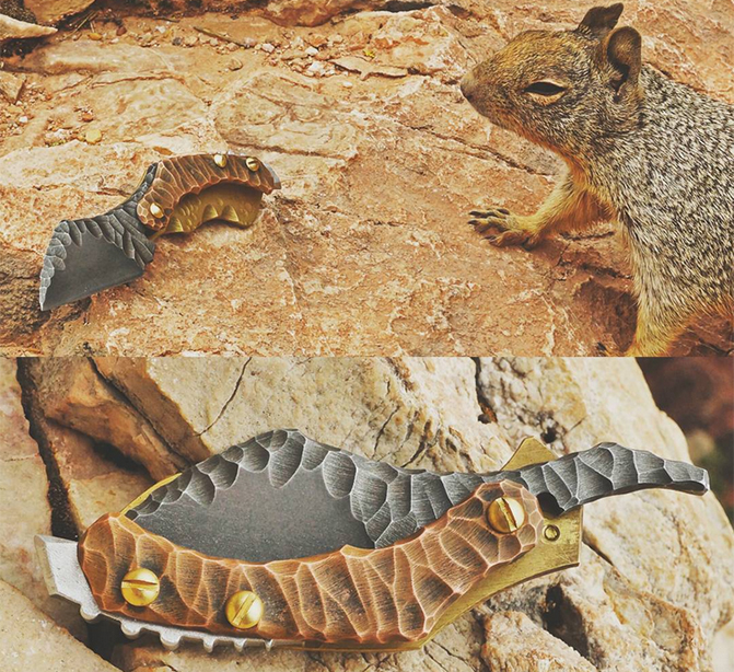 OOAK Forge Squirrel Folder