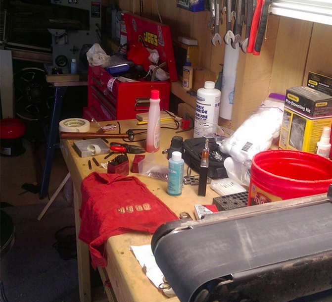 Valors Mark Co a look at the workshop