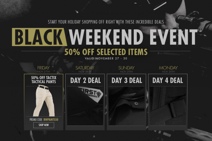 First Tactical Black Friday