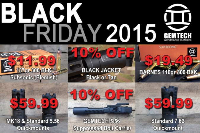 GEMTECH Black Friday