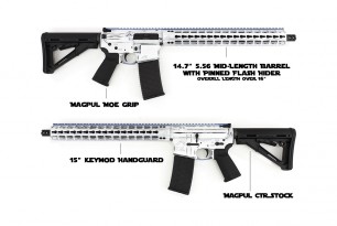 Aero-Precision_Monthly-Rifle-Giveaway_Battleworn-White-Cerakote-M4E1-Complete-Rifle_Right-and-Left-Side_00