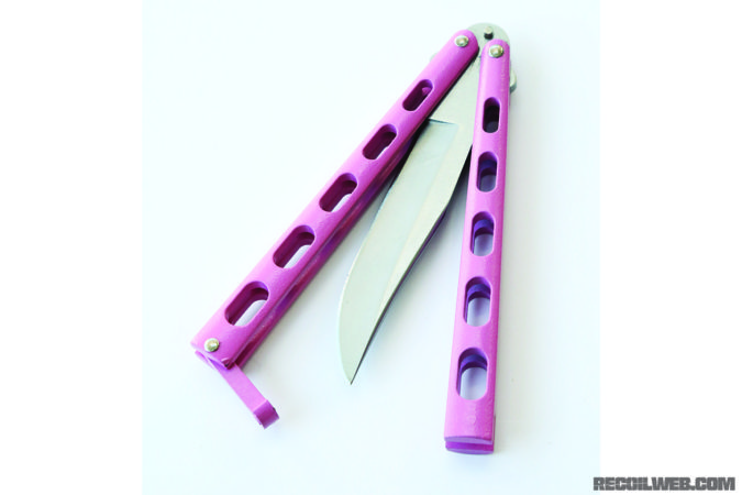 Bear & Son 114PK Butterfly Knife Pink