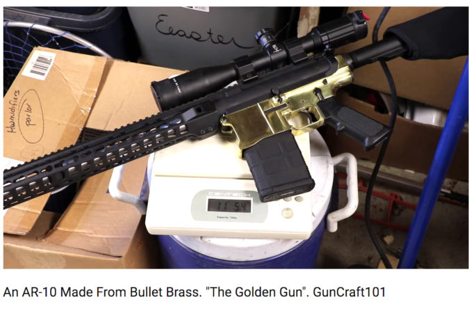 Brass AR lower