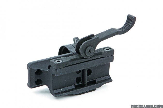 Quick Release Riser Adjustable Height Scope Mounts Picatinny Rail Sight Bracket 