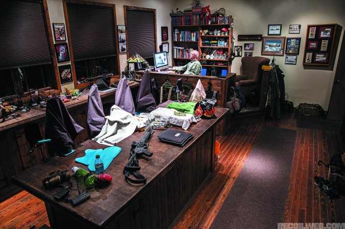 Smith's office at Thunder Ranch. When your man cave is your office, you've arrived.