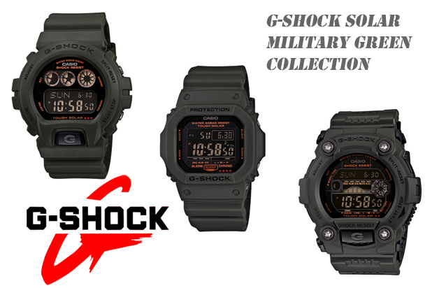 G-Shock Solar Military Green Collection