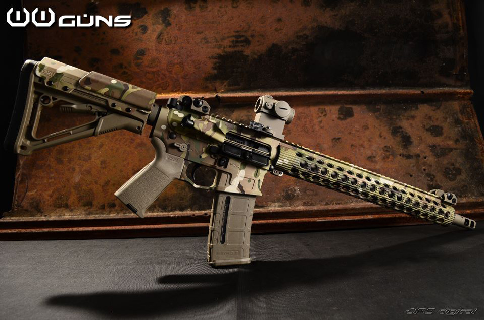 have shown off this very amazing looking Multicam AR-15 on their facebook p...