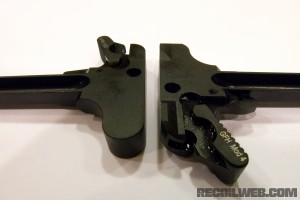 BCM Gunfighter Charging Handle Lower Side Comparison