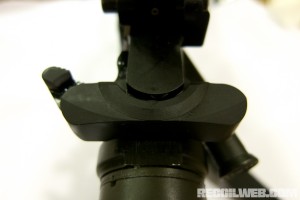 BCM Gunfighter Charging Handle Updated Installed Top Rear View