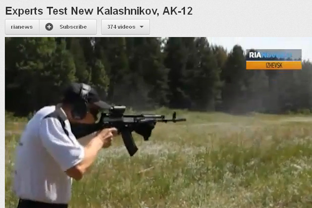 Kalashnikov Assault Rifle AK-12 Test (Video)