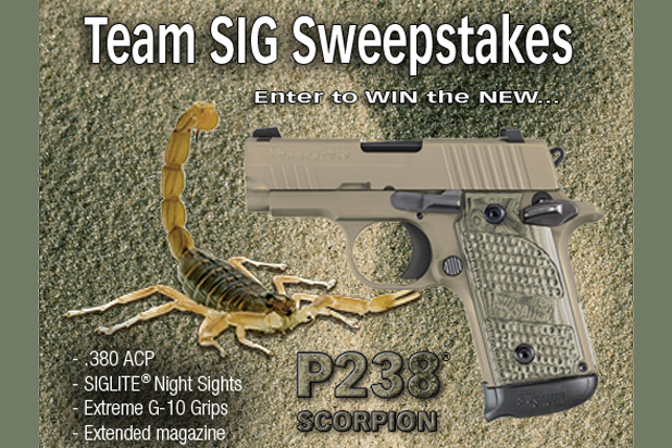 Sig Sauer P238 Scorpion sweepstakes