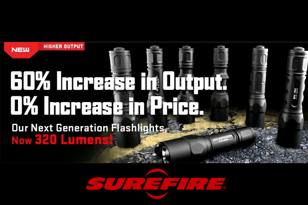 SureFire 320 Lumen Output