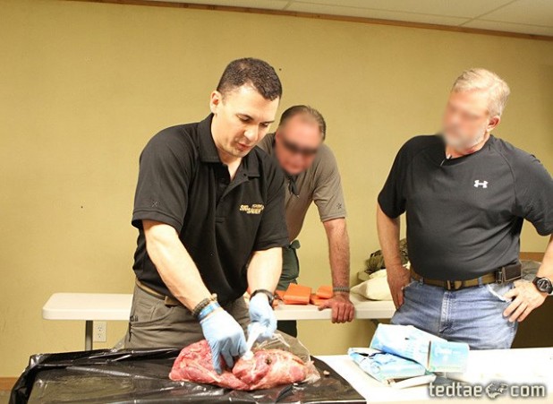 Author at a Bullets & Bandages class.