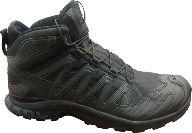 all black salomon shoes