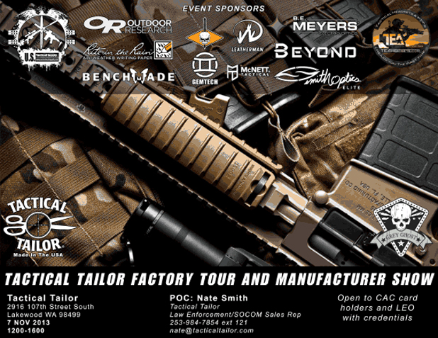 Tacitcal Tailor and PNW Manufacturer Expo UPDATED