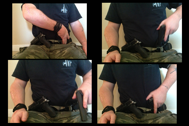 Wheelchair concealed carry front carry -2