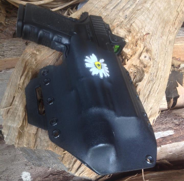 Z3RO Three Glock in RCS Holster with Death Blossom