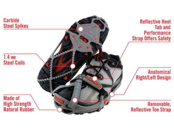 Yaktrax lay it out