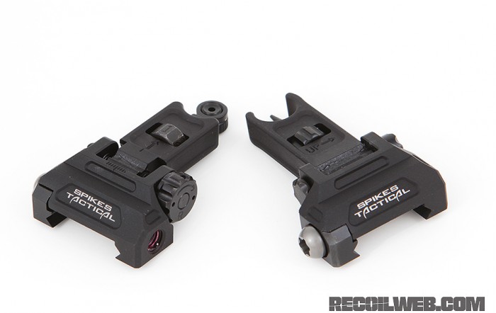Spike’s Tactical Micro Folding Backup Iron Sights