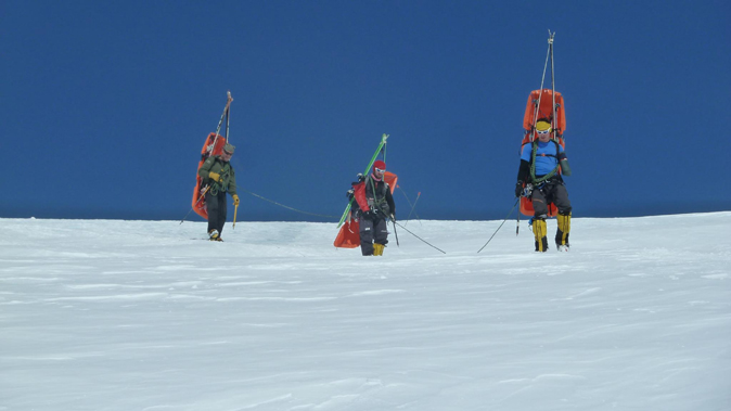 MissionX - members atop Mt McKinley