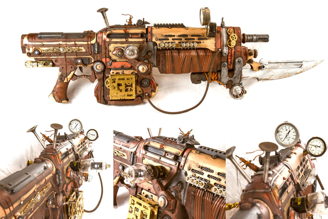 Steampunk Assault Rifle by 3Dpoke