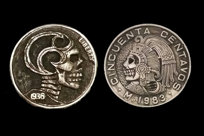 Goonies Never Say Die carved coins 2