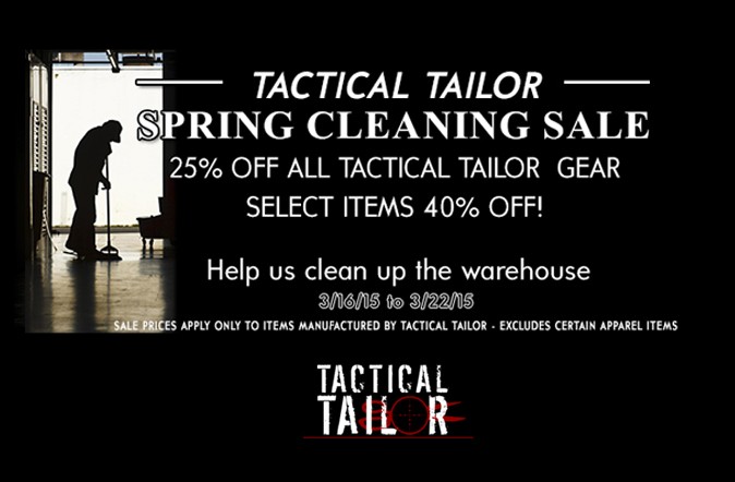 Tactical Tailor Spring Cleaning Sale