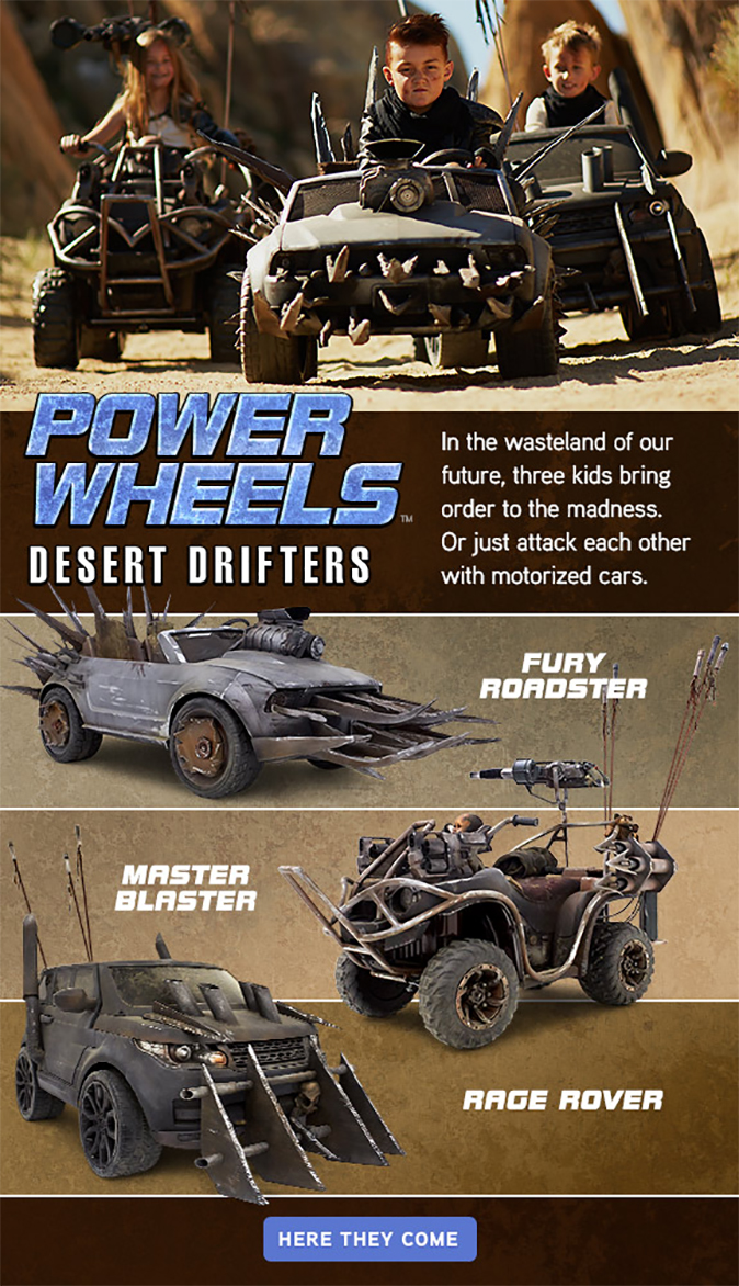 Power Wheels Desert Drifter Mad Max 4