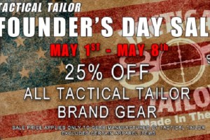 Tactical Tailor 2015 Founder’s Day Sale May 1st – May 8th