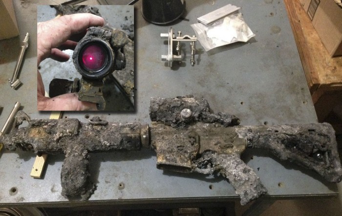 Aimpoint PRO Survives a Damned House Fire
