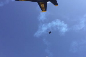 Epic Blue Angels Flyby