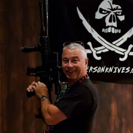 Ernie Emerson with Emerson AR15 by Spike's Tactical