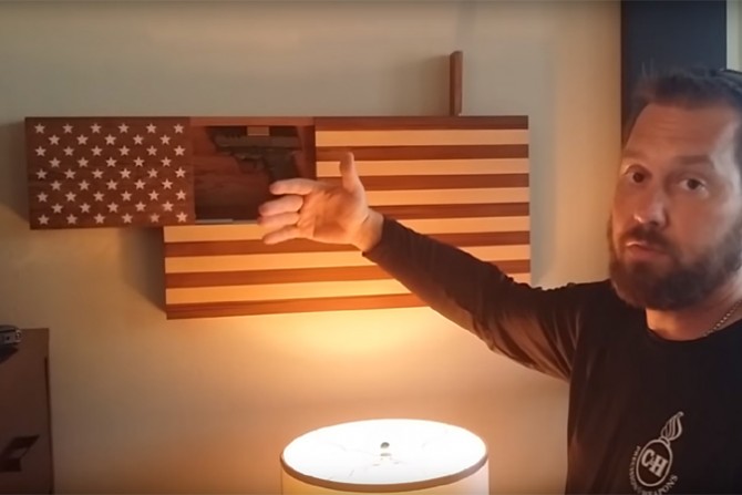 CHPWS: Hardwood Pistol Concealment Flag