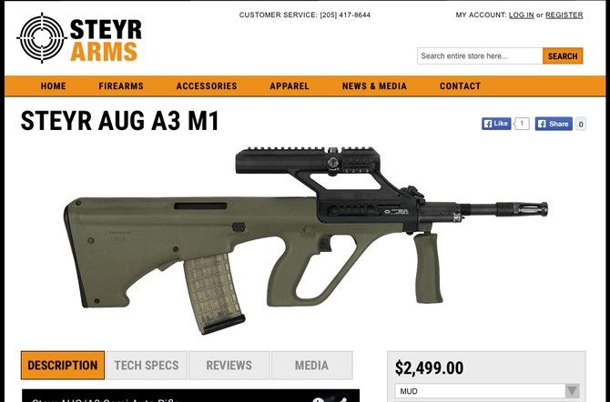 Steyr Arms Redesigns Webpage